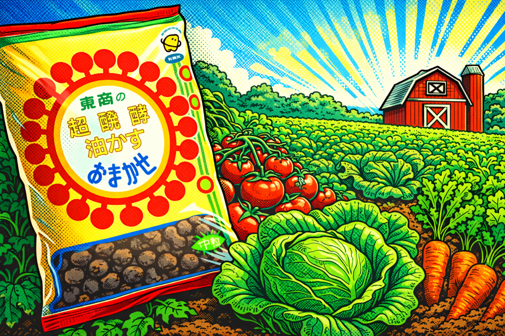 ぼかし有機肥料で野菜を育てる