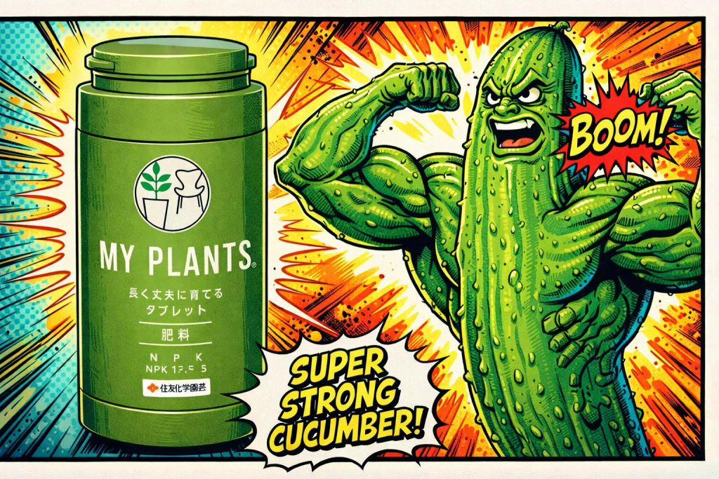 マイプランツの肥料を使った丈夫なキュウリ